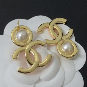 Replica Womens Jewelry Chanel CC Logo Drop Earrings A39PP130 AA180618