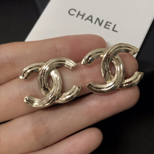 Chanel Gold CC Logo Earrings 