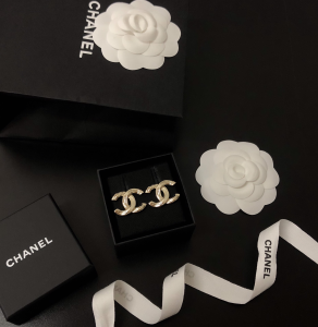 Replica Womens Jewelry Chanel Gold CC Logo Earrings A39PP110 AA180616