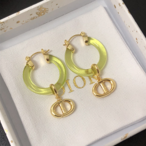 Dior Navy CD Earrings 