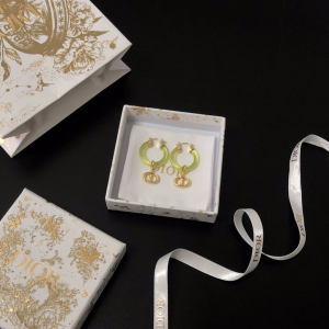 Replica Womens Jewelry Dior Navy CD Earrings A39PP120 AA180610