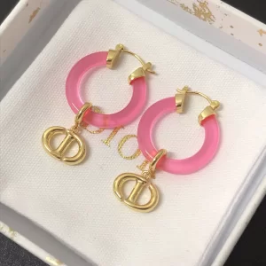 Dior Navy CD Earrings 