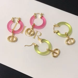 Replica Womens Jewelry Dior Navy CD Earrings A39PP120 AA180611