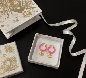 Replica Womens Jewelry Dior Navy CD Earrings A39PP120 AA180611