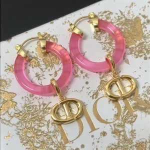 Replica Womens Jewelry Dior Navy CD Earrings A39PP120 AA180611