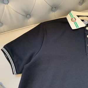 Replica Womens Clothing Gucci Black Cotton Polo T Shirt SML A218PP180 AA180833