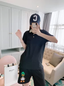 Replica Womens Clothing Gucci Black Cotton Polo T Shirt SML A218PP180 AA180833