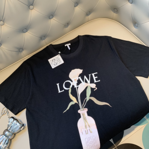 Replica Womens Clothing Loewe Black Cotton T Shirt SML A218PP180 AA180821