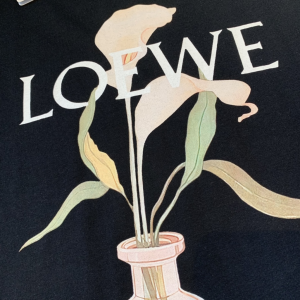 Replica Womens Clothing Loewe Black Cotton T Shirt SML A218PP180 AA180821