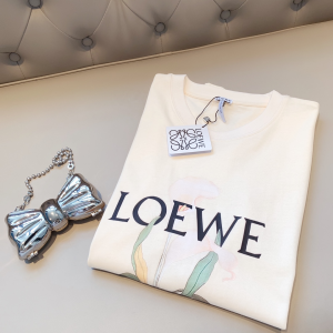 Replica Womens Clothing Loewe White Cotton T Shirt SML A218PP180 AA180822