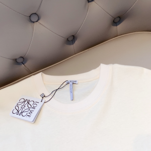 Replica Womens Clothing Loewe White Cotton T Shirt SML A218PP180 AA180822