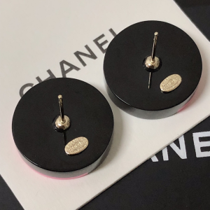 Replica Womens Jewelry Chanel CC Logo Round Earrings A37PP120 AA180743