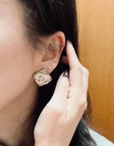 Replica Womens Jewelry Chanel Crystal CC Logo Square Earrings A37PP130 AA180742