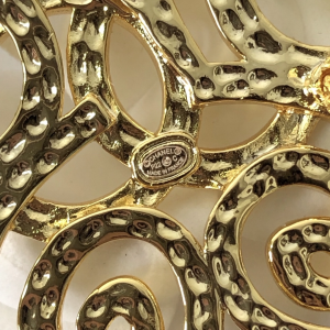 Replica Womens Jewelry Chanel Gold CC Logo Butterfly Brooch A37PP120 AA180744