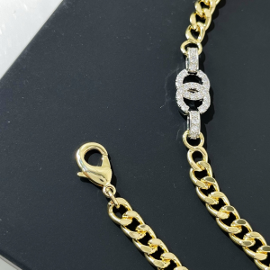 Replica Womens Belts Chanel Crystals CC Logo Chain Belt AB8570 A62PP280 AA180845