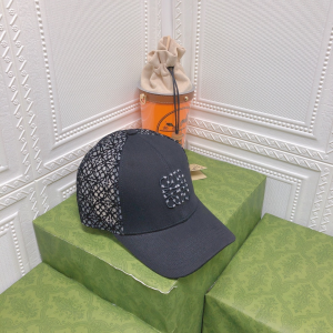 Replica Womens Hats Loewe Anagram Jacquard Cap Hat in Black A190PP85 AA181010