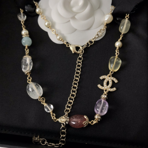 Replica Womens Jewelry Chanel Vintage Double C Necklaces A39PP180 AA180842