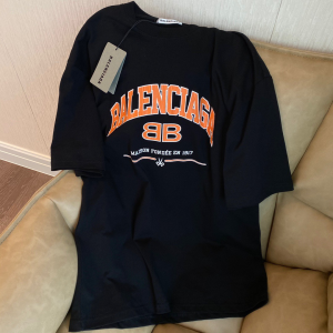 Balenciaga Black Cotton T Shirt 