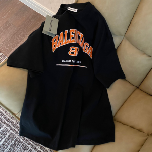 Replica Womens Clothing Balenciaga Black Cotton T Shirt SML A228PP280 AA181144