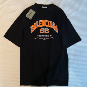 Replica Womens Clothing Balenciaga Black Cotton T Shirt SML A228PP280 AA181144