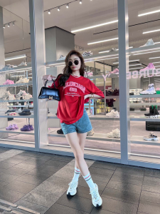 Replica Womens Clothing Balenciaga Red Cotton T Shirt SML A228PP280 AA181145