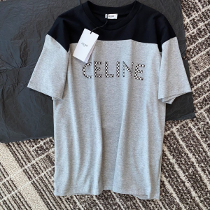 Celine Gray Cotton T Shirt 