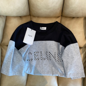 Replica Womens Clothing Celine Gray Cotton T Shirt SML A228PP280 AA181147