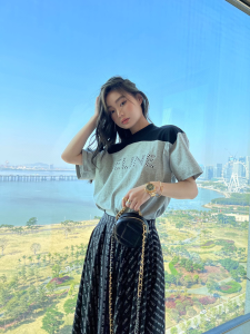 Replica Womens Clothing Celine Gray Cotton T Shirt SML A228PP280 AA181147