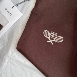 Replica Womens Clothing Chanel CC Logo Brown Cotton T Shirt SML A154PP280 AA181111