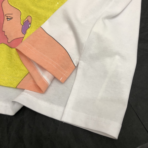 Replica Womens Clothing Fendi White Cotton T Shirt with Inlay SML A228PP380 AA181133