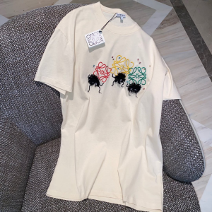 Replica Womens Clothing Loewe White Cotton T Shirt SML A228PP380 AA181134