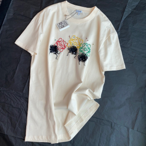 Replica Womens Clothing Loewe White Cotton T Shirt SML A228PP380 AA181134