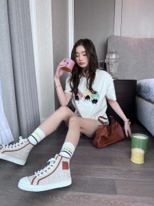 Replica Womens Clothing Loewe White Cotton T Shirt SML A228PP380 AA181134