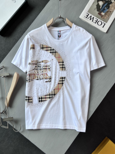 Burberry White Cotton T Shirt 