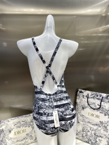 Replica Womens Clothing Dior Black Silk Swimsuit Bikini SML A123PP180 AA181508