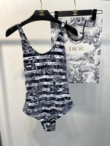 Replica Womens Clothing Dior Black Silk Swimsuit Bikini SML A123PP180 AA181508