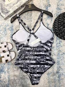 Replica Womens Clothing Dior Black Silk Swimsuit Bikini SML A123PP180 AA181508