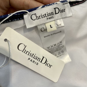 Replica Womens Clothing Dior Blue Silk Swimsuit Bikini SML A123PP180 AA181505