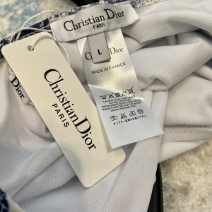 Replica Womens Clothing Dior Blue Silk Swimsuit Bikini SML A123PP180 AA181507