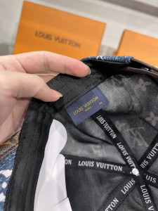 Replica Womens Hat Louis Vuitton Monogram Baseball Cap Hat in Blue A190PP100 AA181978