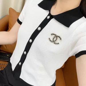 Replica Womens Jewelry Chanel VIP Gold CC Chain Leather Brooch A62PP180 AA181763