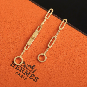 Hermes Earrings Gold 