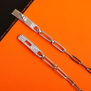 Replica Womens Jewelry Hermes Kelly Chaine Choker Silver Necklace A205PP480 AA182045