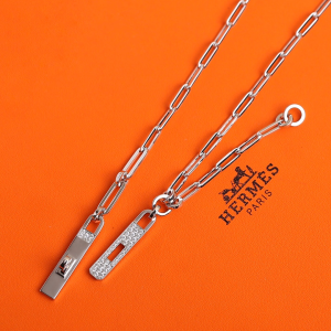 Replica Womens Jewelry Hermes Kelly Chaine Choker Silver Necklace A205PP480 AA182049