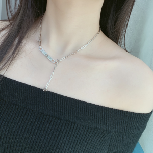 Replica Womens Jewelry Hermes Kelly Chaine Choker Silver Necklace A205PP480 AA182049