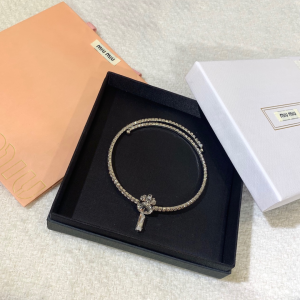 Miu Miu Crystals Choker Necklace 