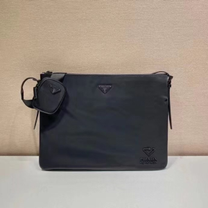 Prada Black Re Nylon Messenger Bag