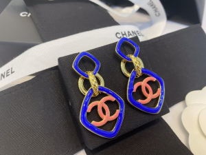 Chanel CC Oval Earrings 
