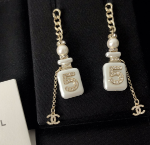 Chanel N5 Bottle Chain Earrings 