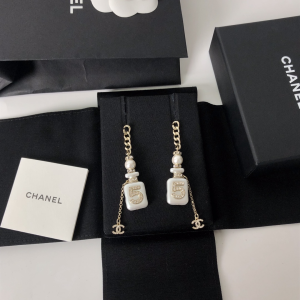 Replica Womens Jewelry Chanel N5 Bottle Chain Earrings A39PP150 AA182078